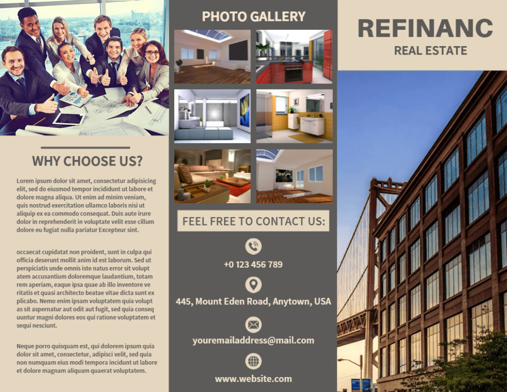 Coca Bean Real Estate Brochure Templates